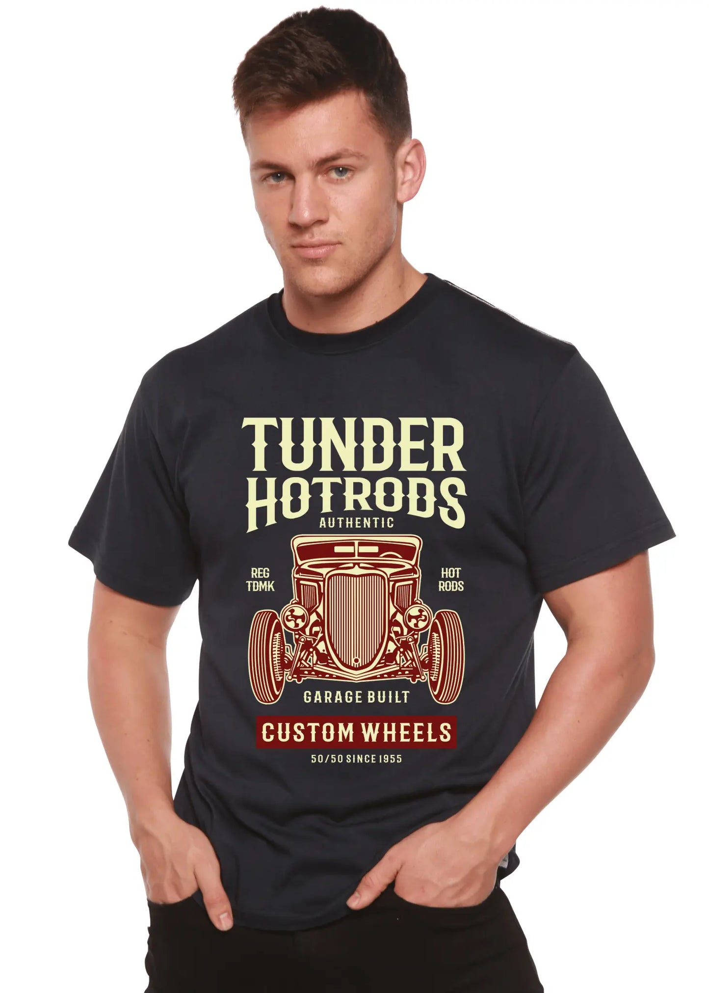 Thunder Hot Spun Bamboo® Men's Bamboo Viscose/Organic Cotton Short Sleeve Graphic T-Shirt - Blade & Thread