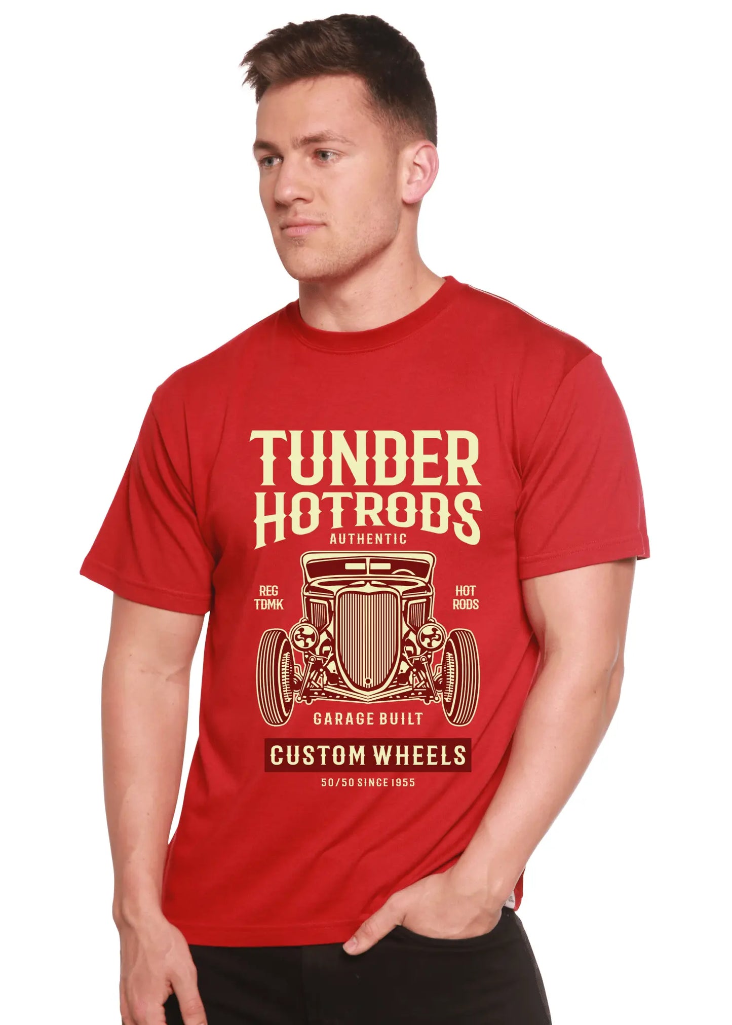 Thunder Hot Spun Bamboo® Men's Bamboo Viscose/Organic Cotton Short Sleeve Graphic T-Shirt - Blade & Thread