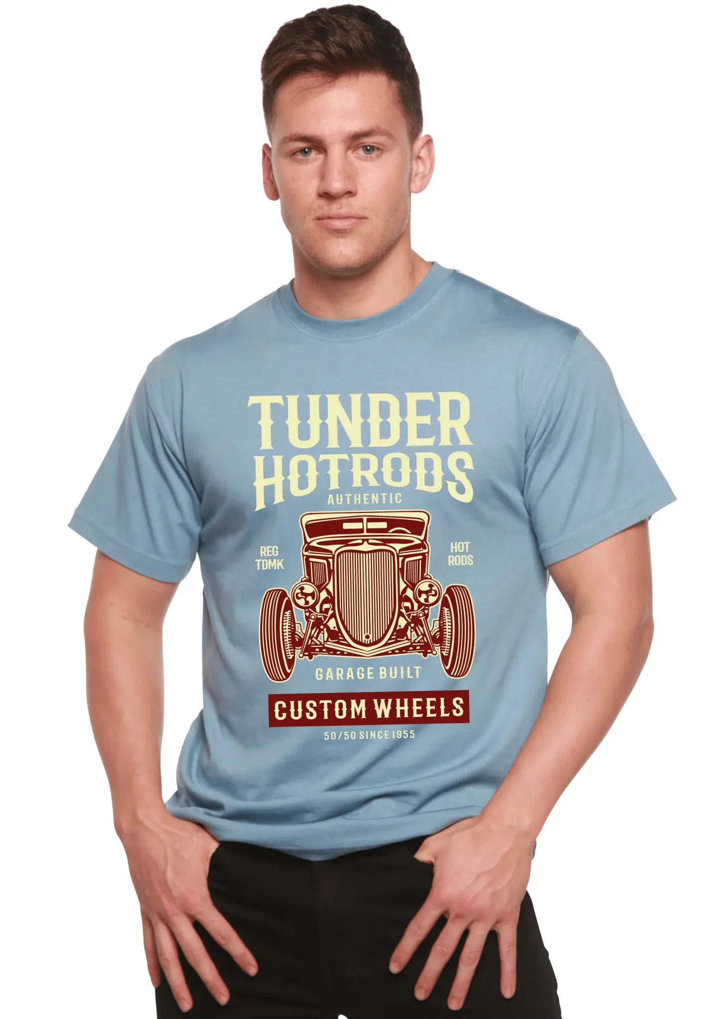 Thunder Hot Spun Bamboo® Men's Bamboo Viscose/Organic Cotton Short Sleeve Graphic T-Shirt - Blade & Thread