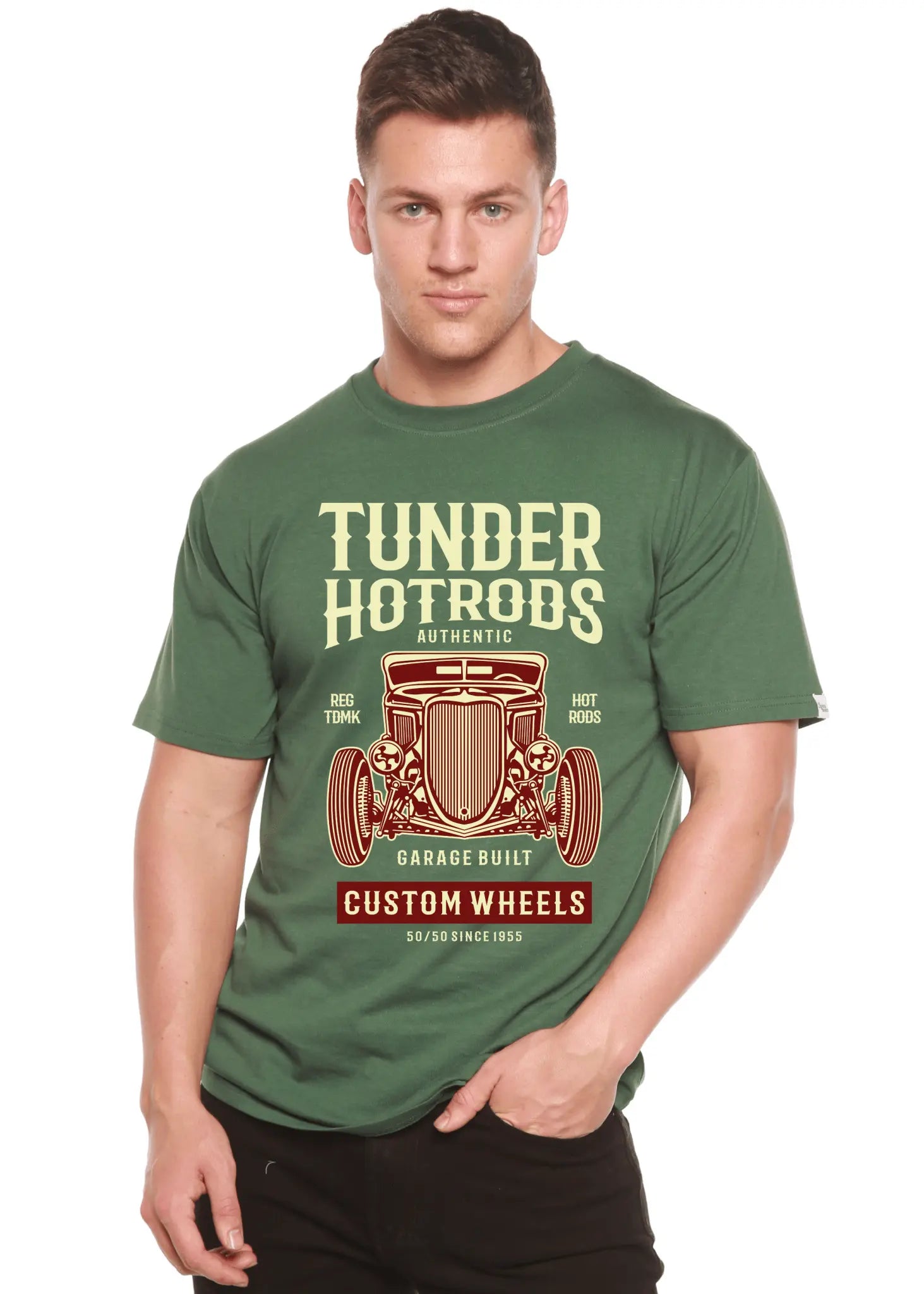 Thunder Hot Spun Bamboo® Men's Bamboo Viscose/Organic Cotton Short Sleeve Graphic T-Shirt - Blade & Thread