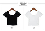 Tight navel-baring short-sleeved women's T-shirt nowadaysfashion