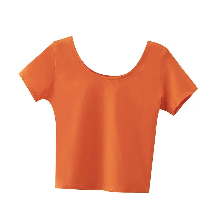 Tight navel-baring short-sleeved women's T-shirt - Blade & Thread