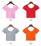 Tight navel-baring short-sleeved women's T-shirt nowadaysfashion