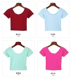 Tight navel-baring short-sleeved women's T-shirt nowadaysfashion