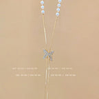 Titanium steel pearl clavicle necklace nowadaysfashion