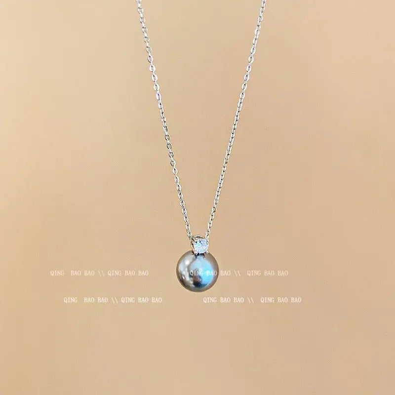 Titanium steel pearl clavicle necklace - Blade & Thread