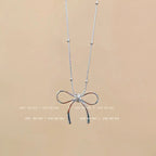 Titanium steel pearl clavicle necklace nowadaysfashion