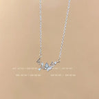 Titanium steel pearl clavicle necklace nowadaysfashion
