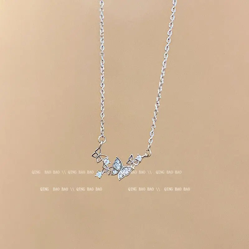 Titanium steel pearl clavicle necklace - Blade & Thread