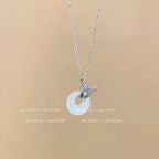 Titanium steel pearl clavicle necklace nowadaysfashion