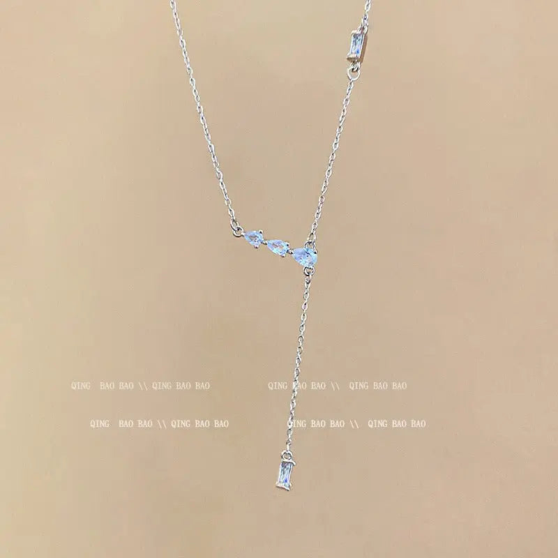 Titanium steel pearl clavicle necklace - Blade & Thread