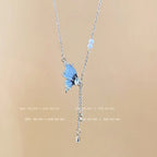 Titanium steel pearl clavicle necklace nowadaysfashion