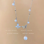 Titanium steel pearl clavicle necklace nowadaysfashion