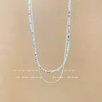 Titanium steel pearl clavicle necklace nowadaysfashion