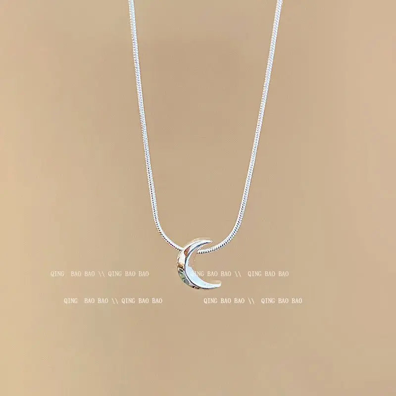 Titanium steel pearl clavicle necklace nowadaysfashion