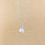 Titanium steel pearl clavicle necklace nowadaysfashion