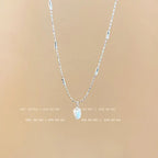 Titanium steel pearl clavicle necklace nowadaysfashion