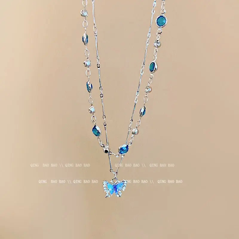 Titanium steel pearl clavicle necklace - Blade & Thread