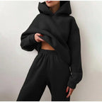 Tracksuit  Fleece Sweatshirts Two Piece Set Oversized Sports Hoodie Suit nowadaysfashion
