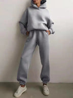 Tracksuit  Fleece Sweatshirts Two Piece Set Oversized Sports Hoodie Suit nowadaysfashion