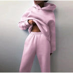 Tracksuit  Fleece Sweatshirts Two Piece Set Oversized Sports Hoodie Suit nowadaysfashion