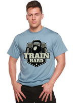 Train Hard Men's Bamboo Viscose/Organic Cotton Short Sleeve Graphic T-Shirt Spun Bamboo