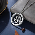 Tree of Life Name Necklace with Birthstone Name Engraved Pendant Family nowadaysfashion