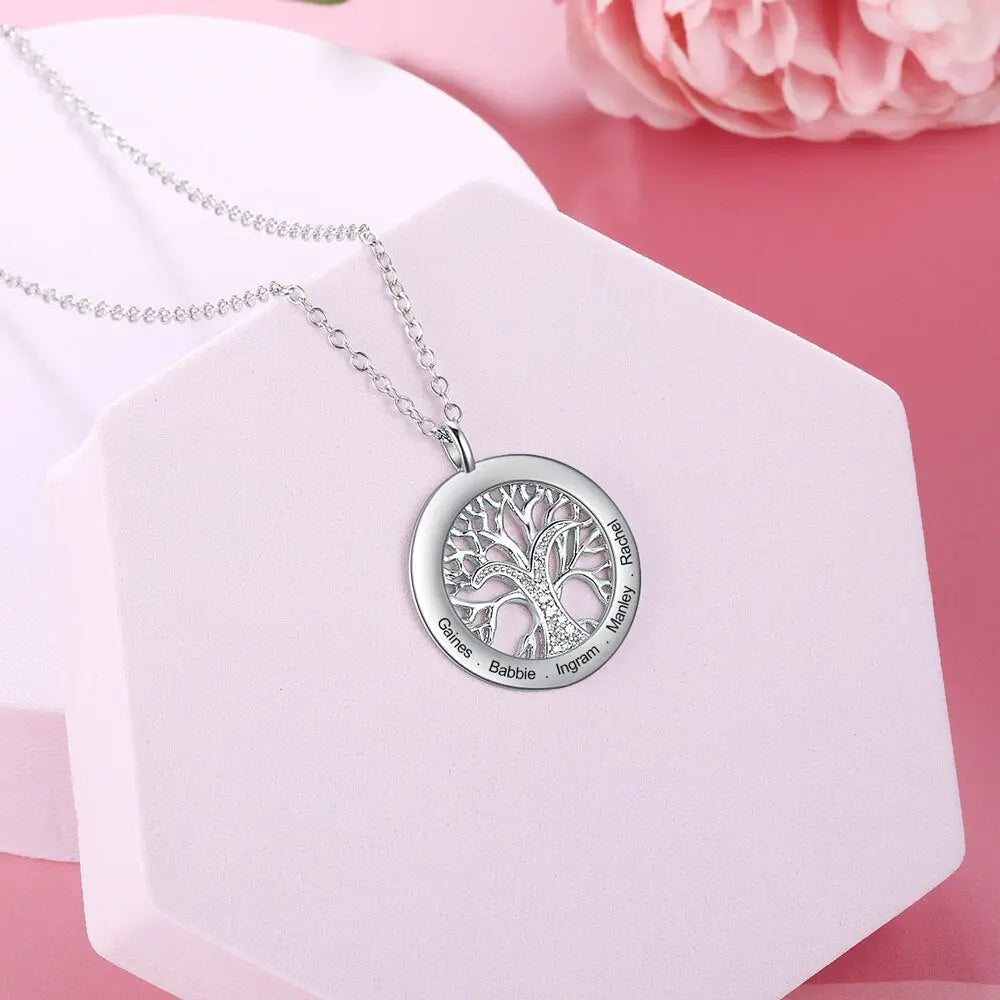 Tree Of Life Personalized Necklaces Family Jewelry Sliver Color Necklace&Pendant nowadaysfashion