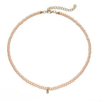 Trend Jewelry Wedding Big Pearl Necklace For Women Fashion White Imitation Pearl Choker nowadaysfashion