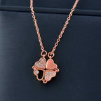 Trendy Flower Magnetic Attract Together Pendant Necklace nowadaysfashion