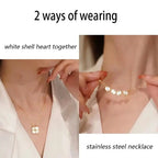 Trendy Flower Magnetic Attract Together Pendant Necklace nowadaysfashion