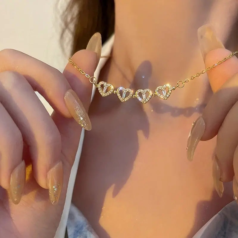 Trendy Flower Magnetic Attract Together Pendant Necklace - Blade & Thread