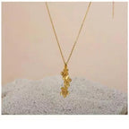 triangle forget me not necklace nowadaysfashion