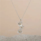 triangle forget me not necklace nowadaysfashion