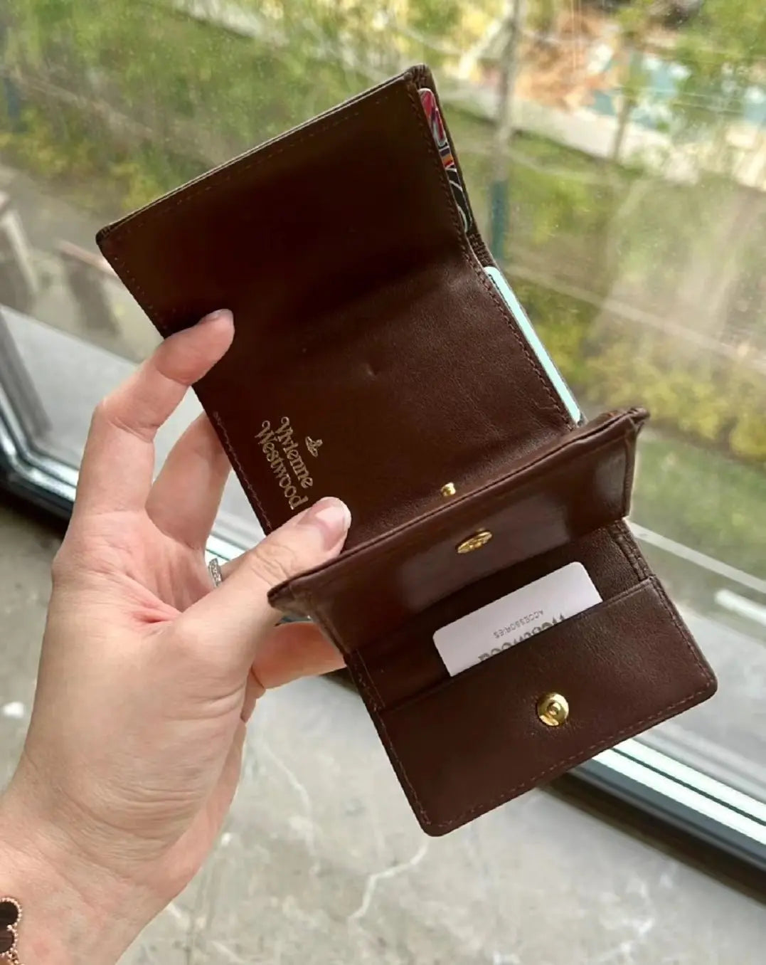 Trifold card holder cowhide card holder wallet solid color long - Blade & Thread