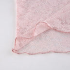 Trim Crop Top Bow Cute Sweet T Shirt Women Retro Short Sleeve Lace Patched Tshirt nowadaysfashion