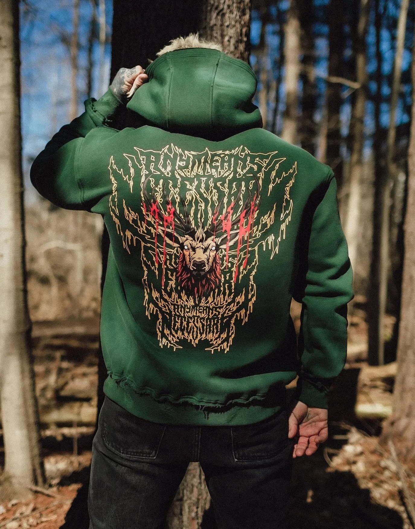 Trophy Pullover Hoodie Green - Blade & Thread