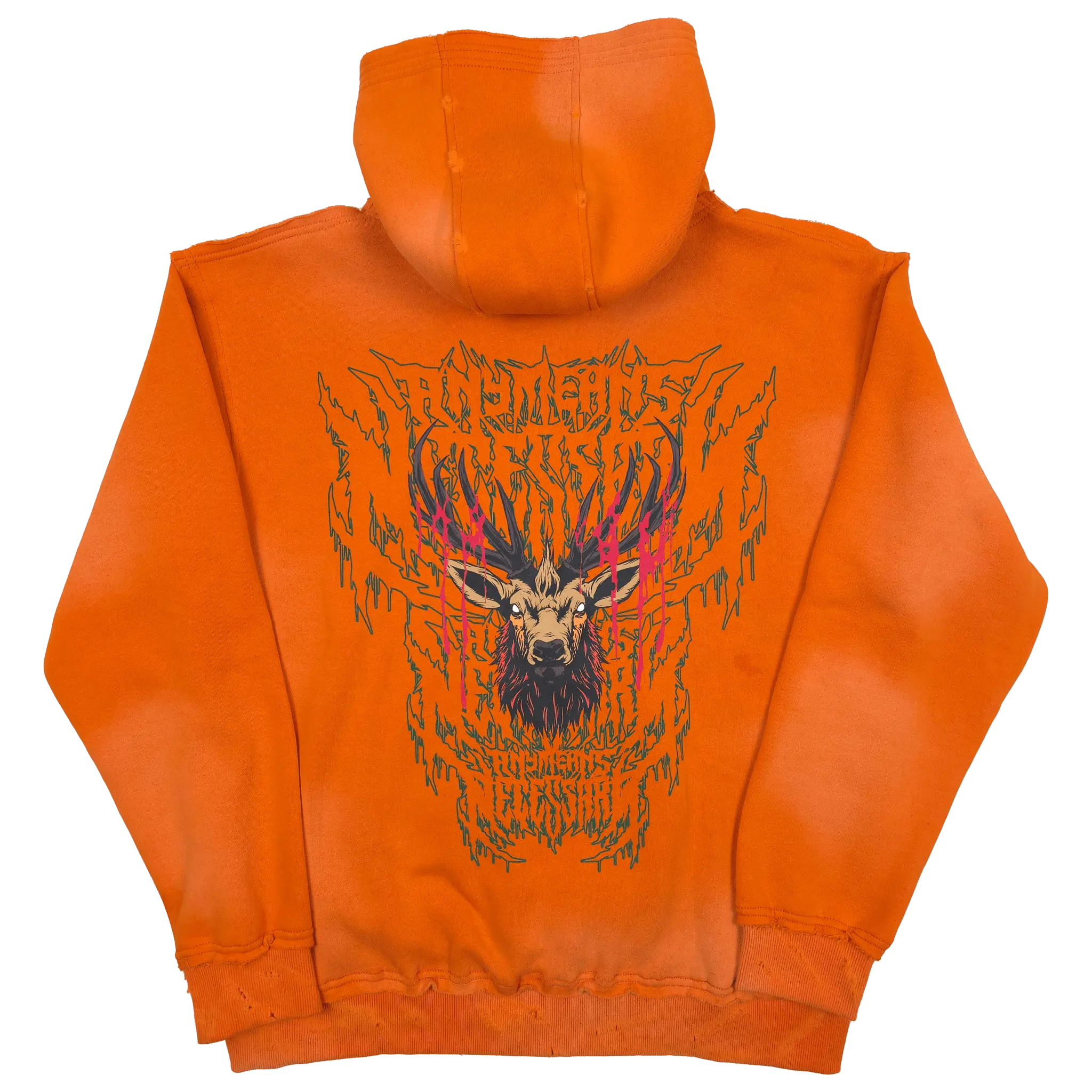 Trophy Pullover Hoodie Orange Any Means Necessary Clothing