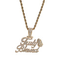 Truly Blessed Praying Hands Pendant Letter Necklace nowadaysfashion