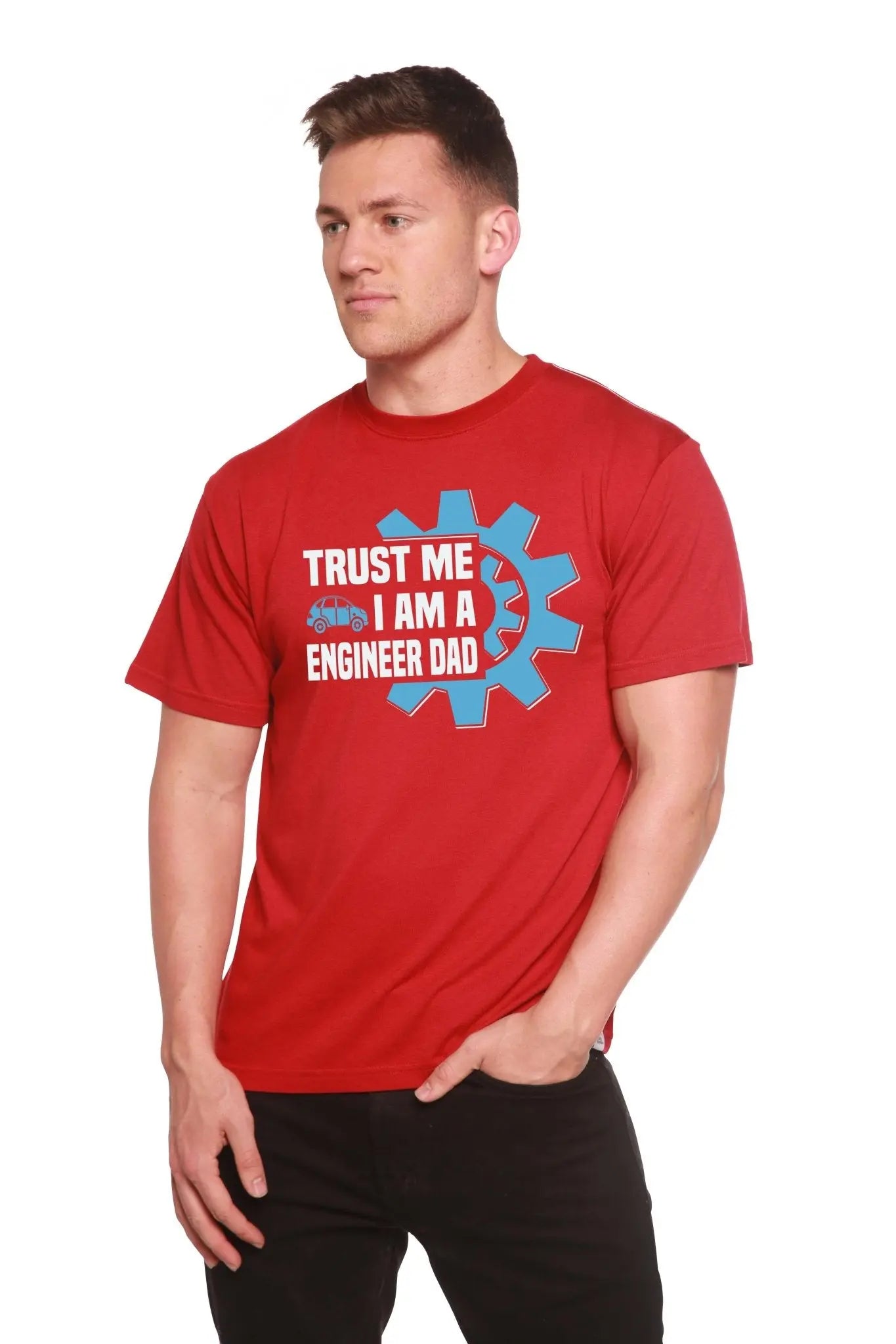 Trust Me I'm a Engineer Dad Men's Bamboo Viscose/Organic Cotton Short Sleeve Graphic T-Shirt - Blade & Thread