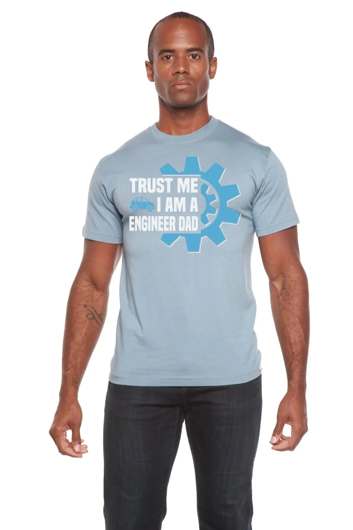 Trust Me I'm a Engineer Dad Men's Bamboo Viscose/Organic Cotton Short Sleeve Graphic T-Shirt - Blade & Thread