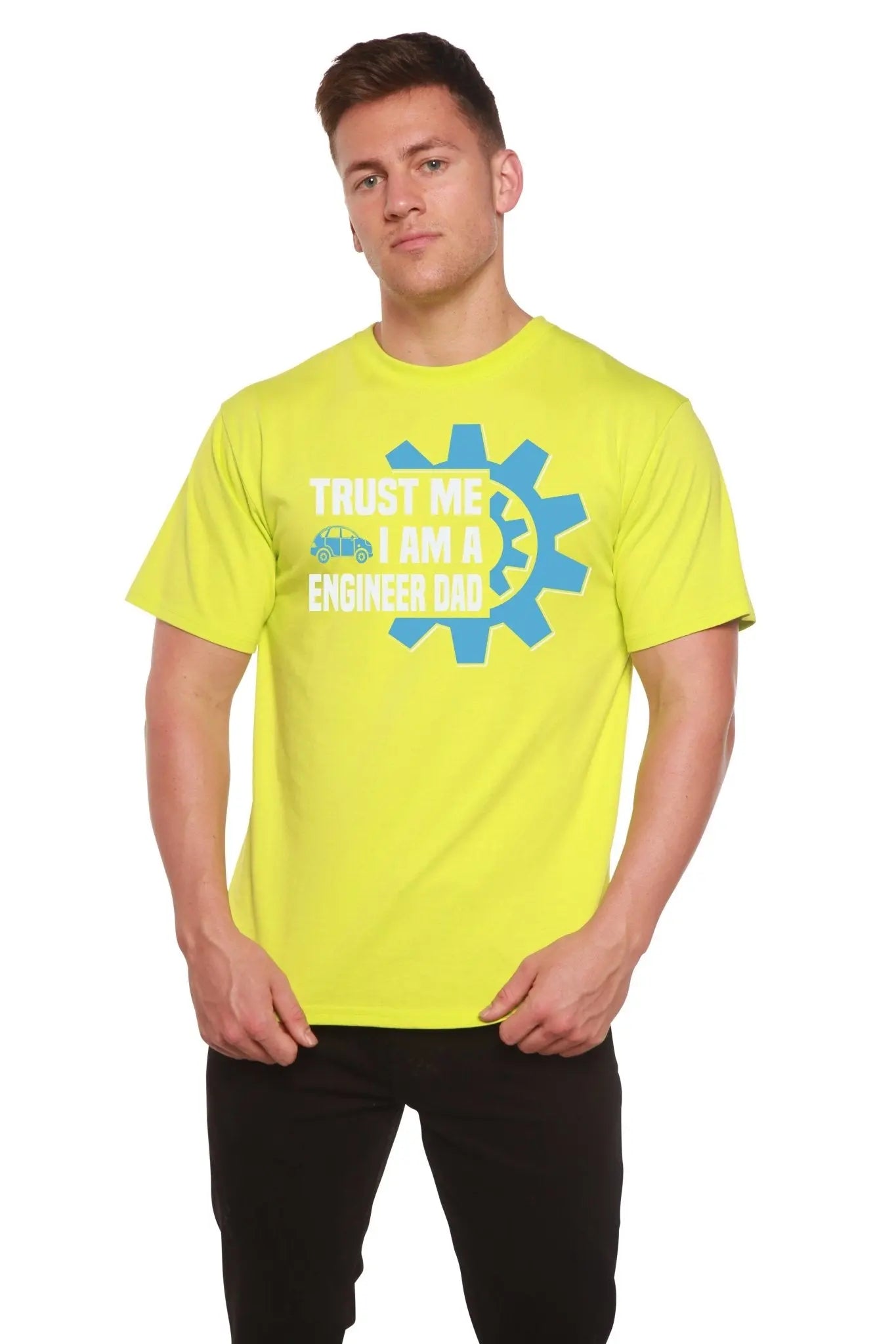 Trust Me I'm a Engineer Dad Men's Bamboo Viscose/Organic Cotton Short Sleeve Graphic T-Shirt - Blade & Thread