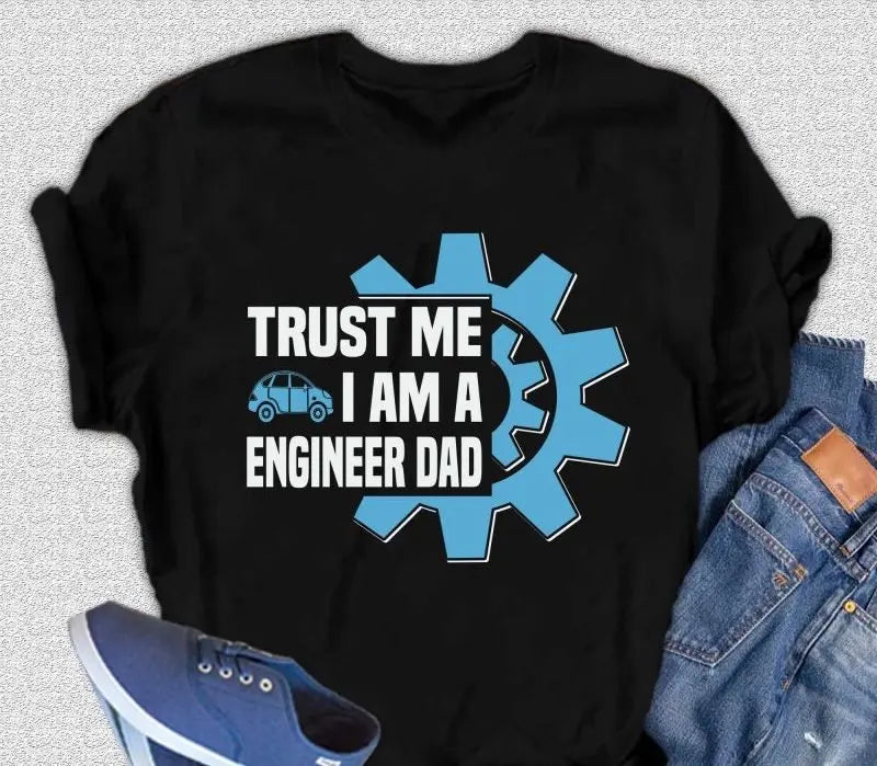 Trust Me I'm a Engineer Dad Men's Bamboo Viscose/Organic Cotton Short Sleeve Graphic T-Shirt - Blade & Thread