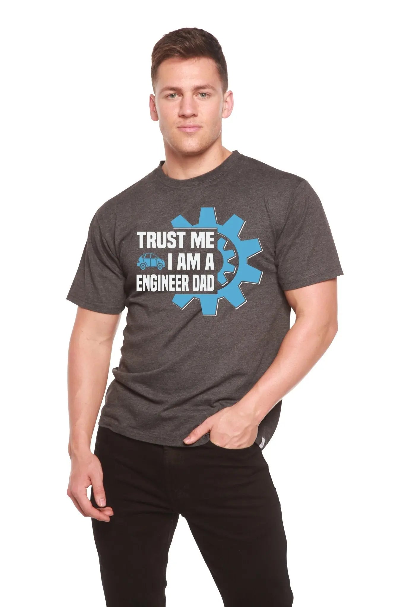 Trust Me I'm a Engineer Dad Men's Bamboo Viscose/Organic Cotton Short Sleeve Graphic T-Shirt - Blade & Thread