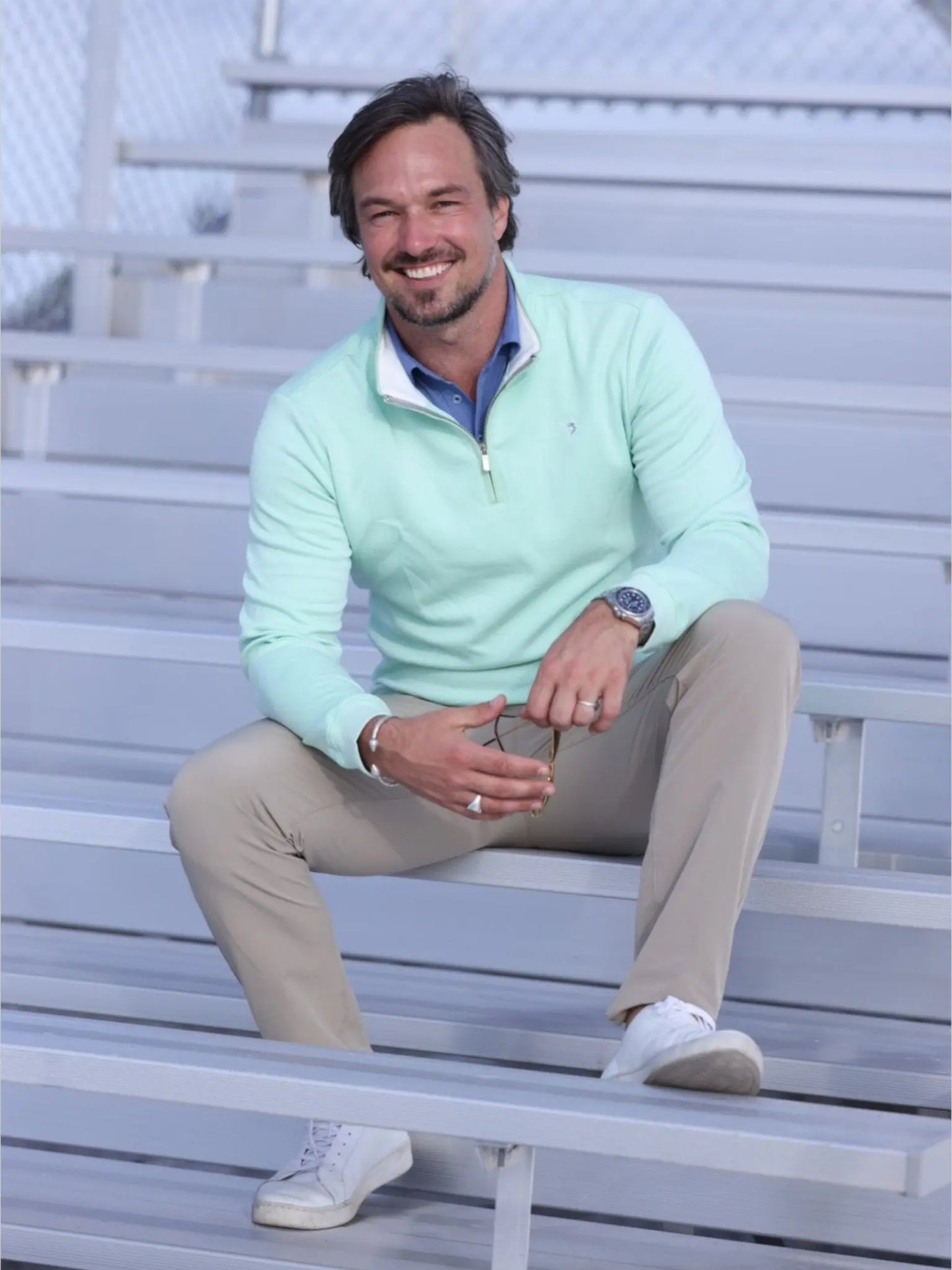 Turnberry Quarter Zip Smooth Knit - Blade & Thread