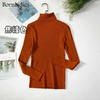 Turtleneck Women Sweaters Autumn Winter Tops Slim Women Pullover Knitted Sweater nowadaysfashion