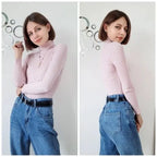 Turtleneck Women Sweaters Autumn Winter Tops Slim Women Pullover Knitted Sweater nowadaysfashion