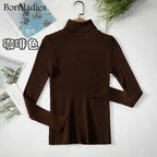 Turtleneck Women Sweaters Autumn Winter Tops Slim Women Pullover Knitted Sweater nowadaysfashion