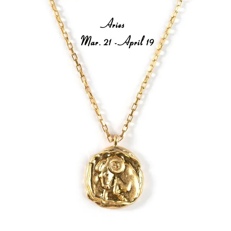 twelve zodiac signs necklace nowadaysfashion