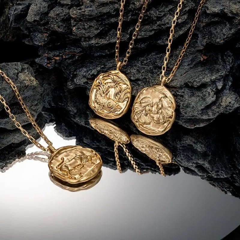 twelve zodiac signs necklace - Blade & Thread